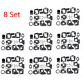 Set of 8 Carburetor Gasket Rebuild Kit for B&S 495606 494624