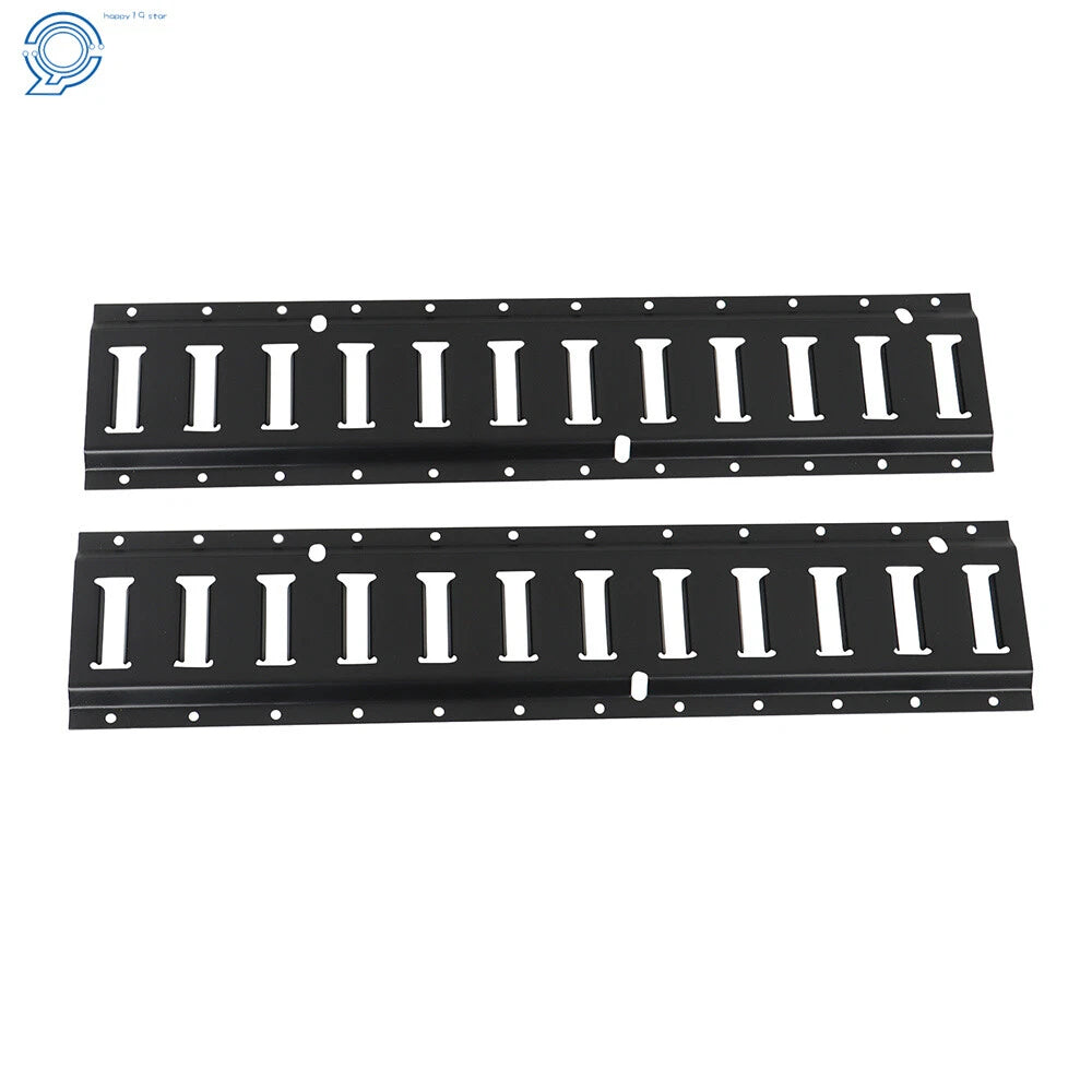 Set of 2 Track Tie Down Rail Kit for Garages