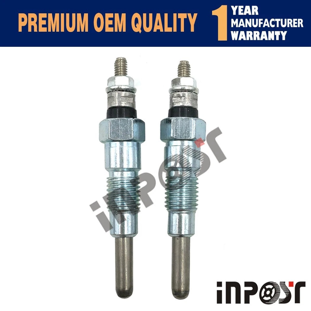 2pcs Glow Plug for Kubota Z500 ZB500 (10MM)