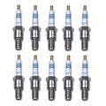 Set of 10 Denso Double Platinum Spark Plugs Gap 0.032 for Audi R8 (2009–2022)