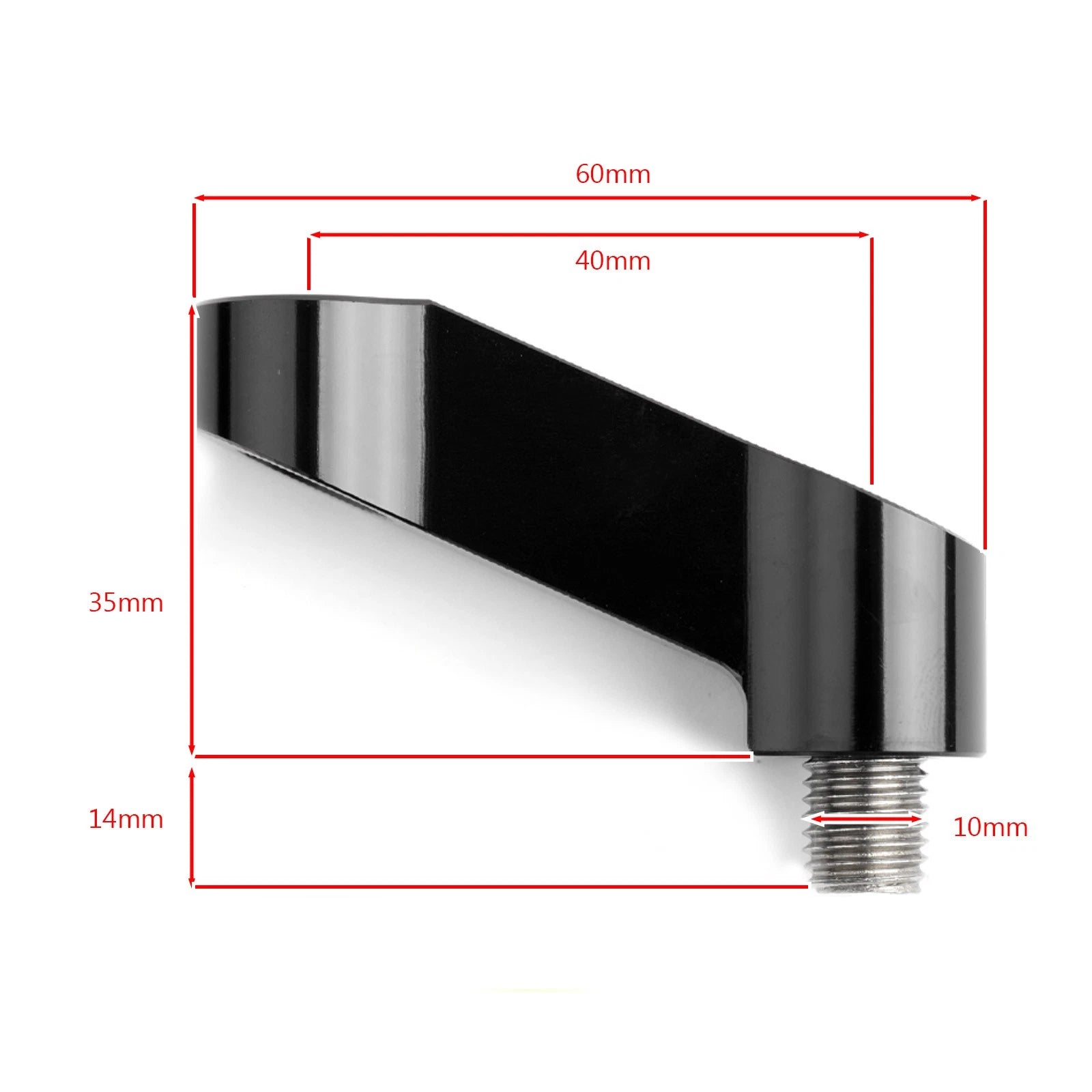 Motorcycle Mirror Extender Riser Bracket for Suzuki (10mm M10)