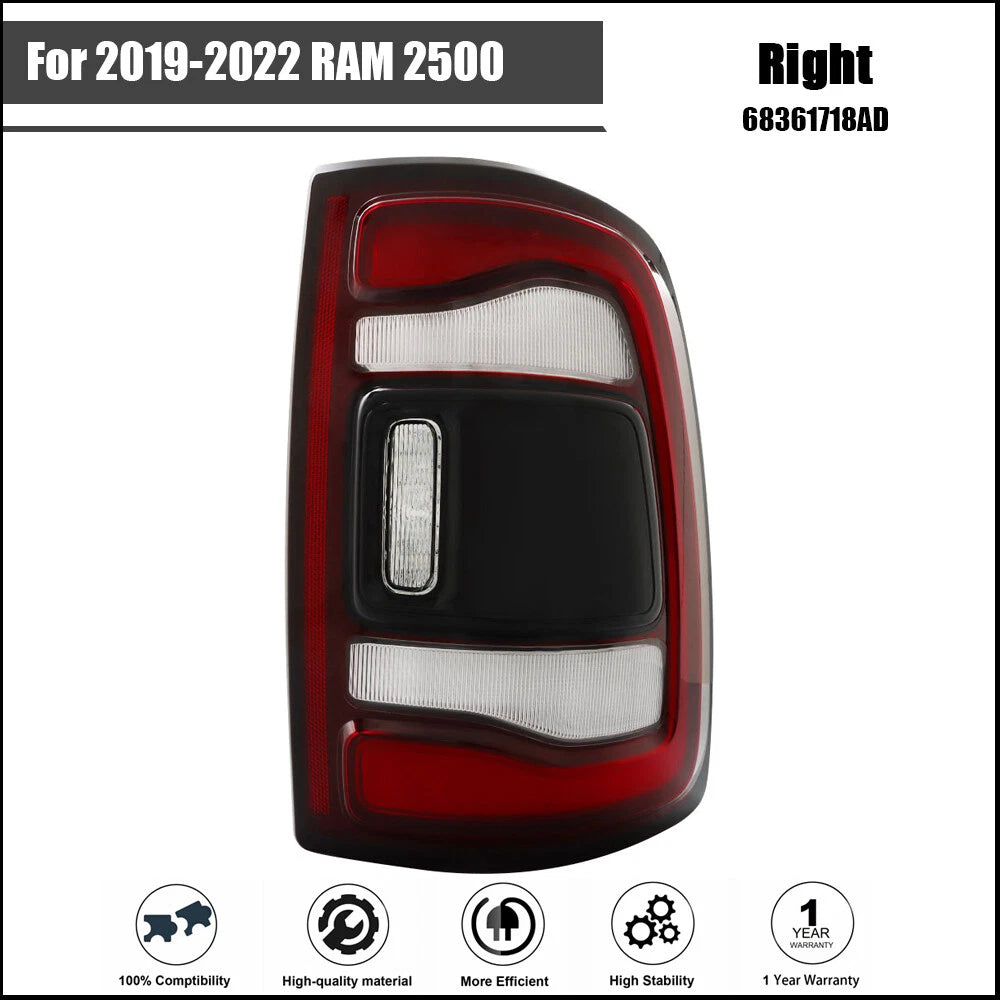Right Passenger Side LED Taillight for RAM 2500 (2019–2022)