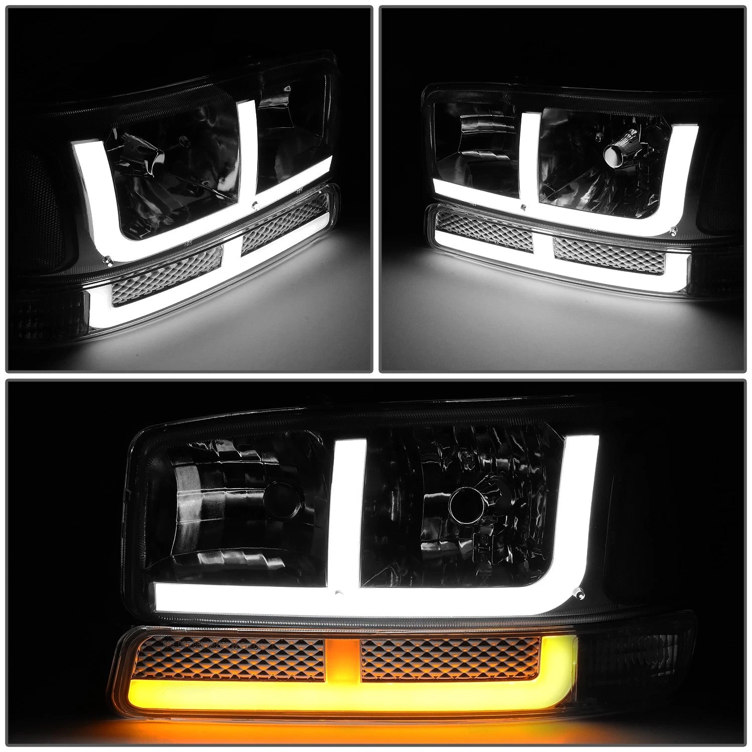 LED DRL + Turn Signal Headlight Bumper Lamp for Sierra Yukon (1999–2007)