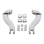 Chrome Passenger Footpeg Mount Bracket for Harley Road Glide (1993–2025)
