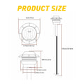LED Side Marker Clearance Light for Truck Trailer Pickup Vans (0.75")