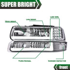LED DRL Headlight and Bumper Lamps for Chevy Silverado 1500 2500 HD