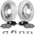 Brake Rotor and Pad Kit for Pontiac Montana (2005) Rear Solid 2-Wheel Set