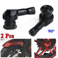 Aluminum Tire Valve Stem Caps for Motorcycle Tubeless (Universal Fit)