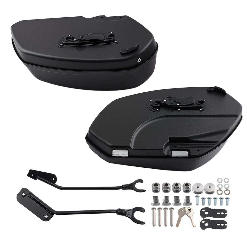 Ultimate Protection Gloss Black Saddlebags for Harley Low Rider El Diablo FXRST (2022–2022)