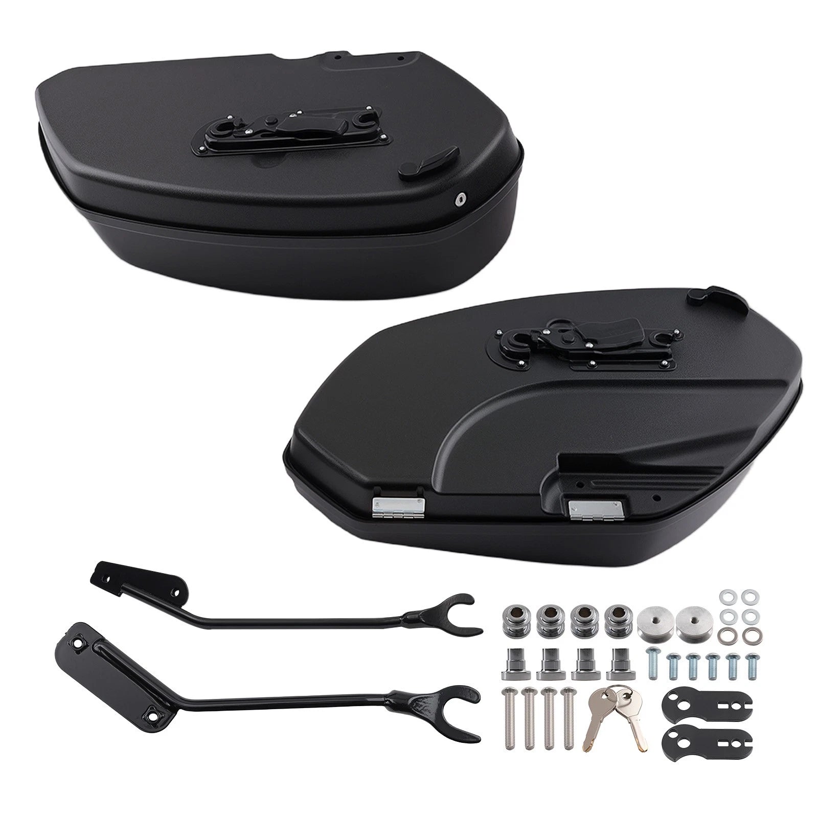 Ultimate Protection Gloss Black Saddlebags for Harley Low Rider El Diablo FXRST (2022–2022)
