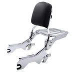 Sissy Bar Upright Chrome Luggage Rack for Harley FLDE FLHC (2018–Later)