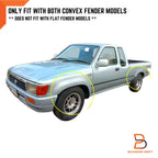Front Black Wheel Arch Fender Flares for Toyota Hilux UTE 4WD (88-96)