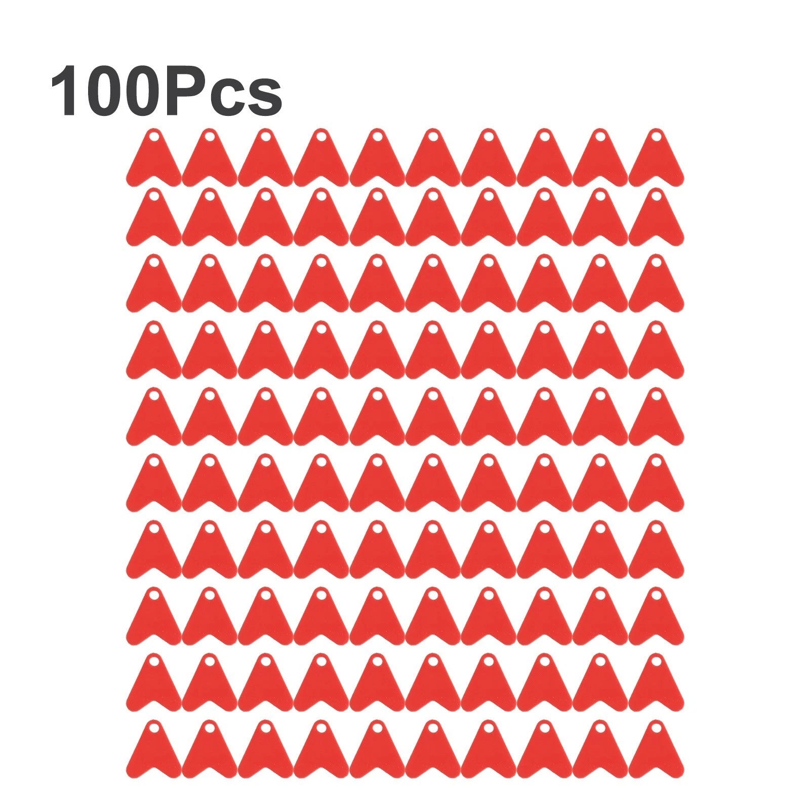 100pcs Plastic Fishtail Spinners for Fishing Accessories