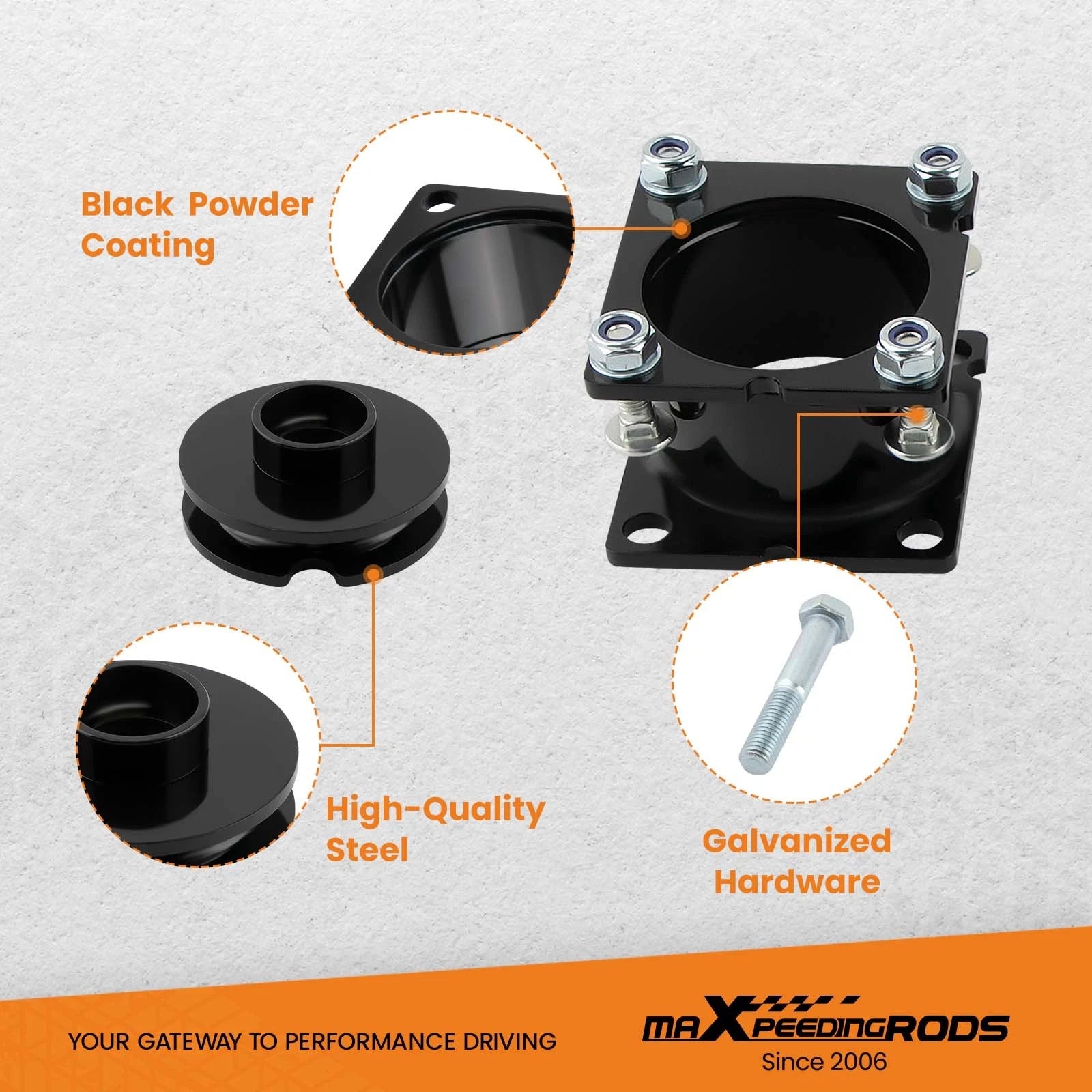 2.5" Front 1.25" Rear Lift Kit for Ford Explorer (2011-2019)