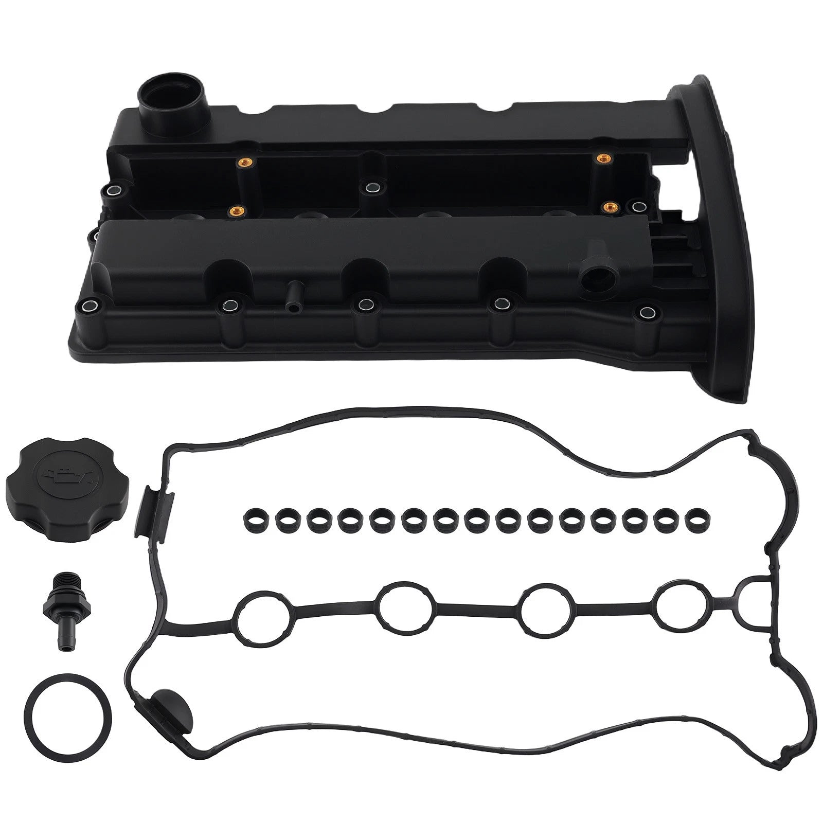 Engine Valve Cover for Chevrolet Aveo 1.6L (2008–2017) 25192208i, Oil Cap