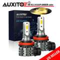 2X LED Fog Lights  - Golden Yellow Amber DRL