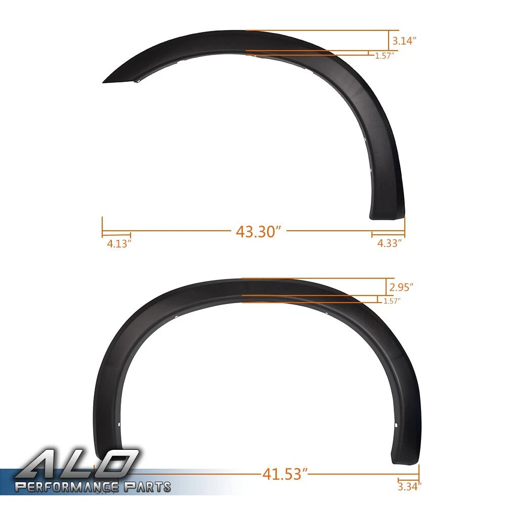 Set of 4 Fender Flares for Ford F250 F350 Super Duty (1999–2007)