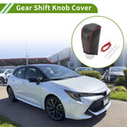Gear Shift Knob Cover for Toyota Camry (2007–2011) Black Carbon Fiber Red