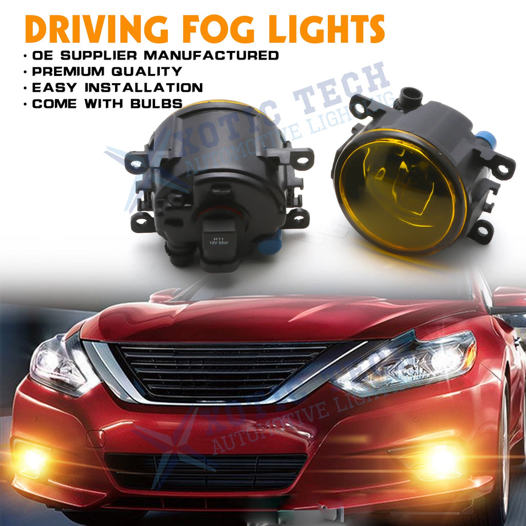 Driver & Passenger Fog Light Lamps for Nissan Armada & Titan (2004-2015)