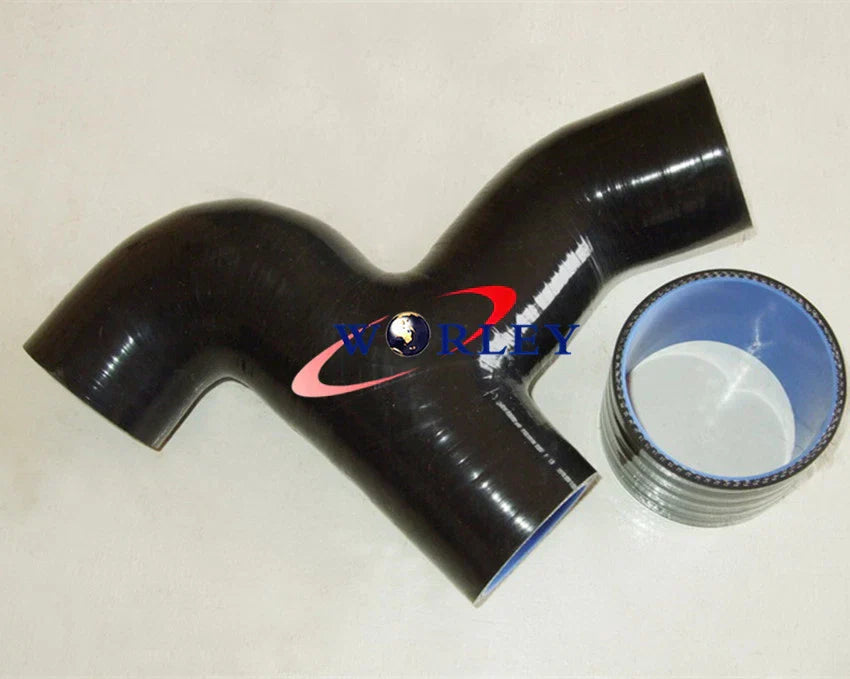 Black Silicone Hose for Subaru Impreza WRX GC8 EJ20 EJ22 Turbo Y Pipe (1996-2000)