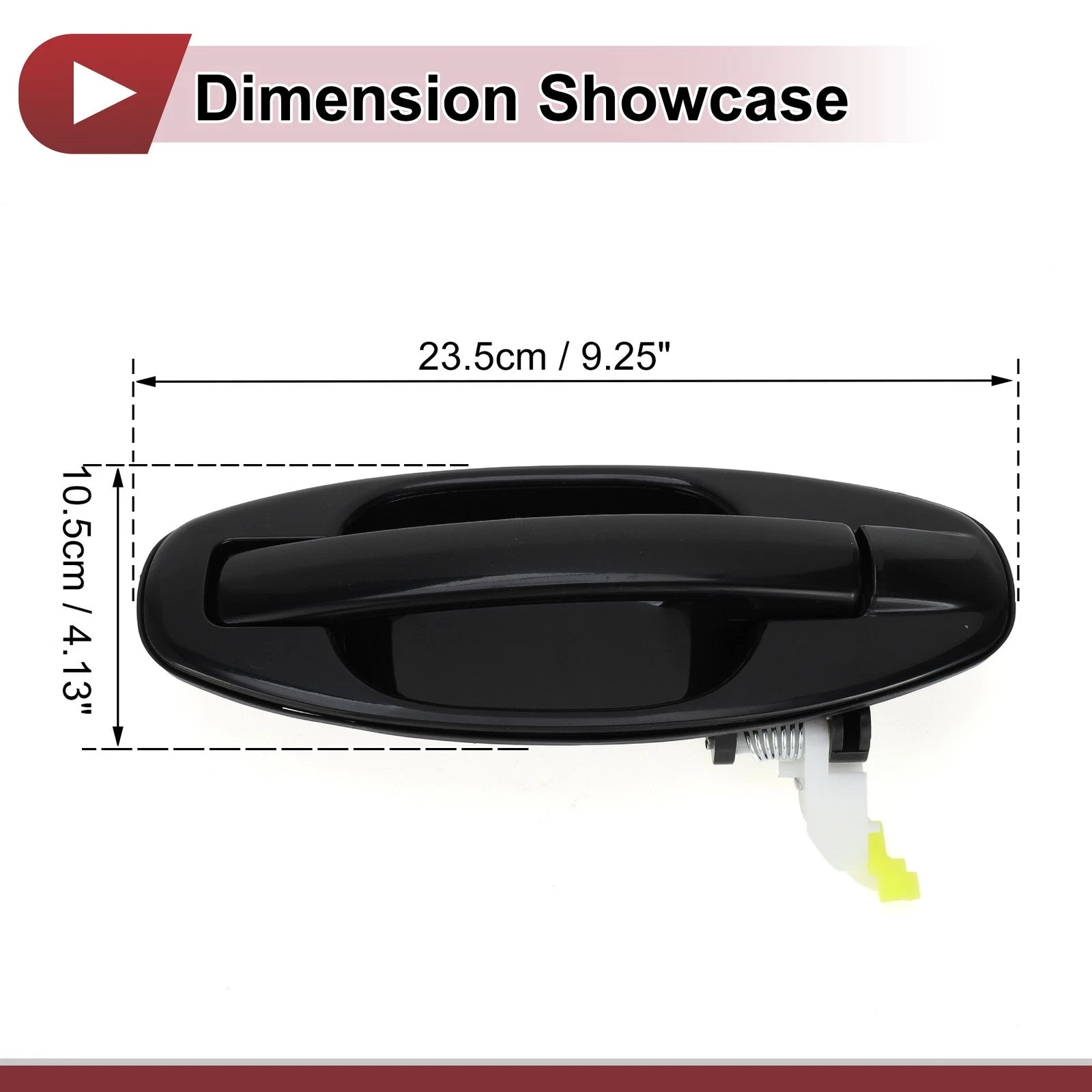 Exterior Door Handle for Hyundai Santa Fe (2013–2018) Rear Right No. 8265026000 Black