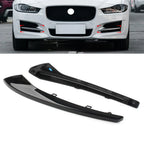 Black Front Bumper Outer Grill Covers for Jaguar XE R-Sport (2015-2019)