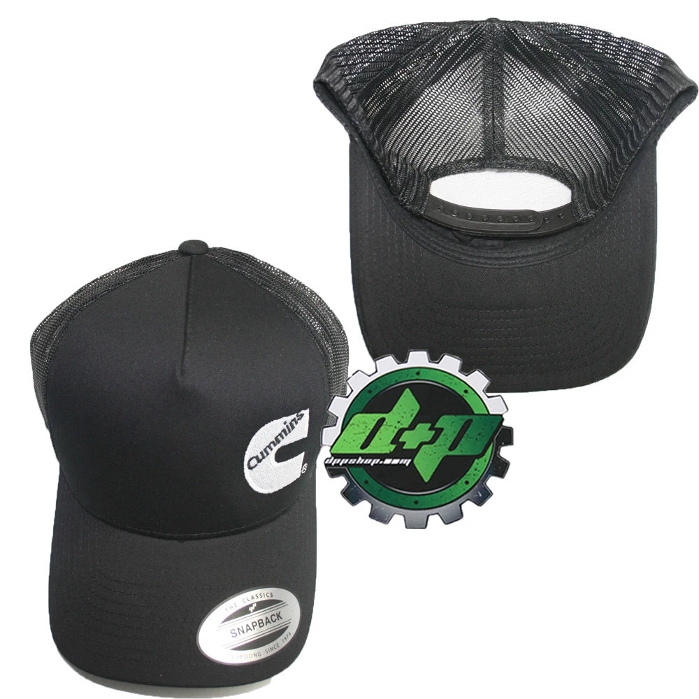 Cummins Trucker Mesh Hat for Trucks (Snap Back, Black)
