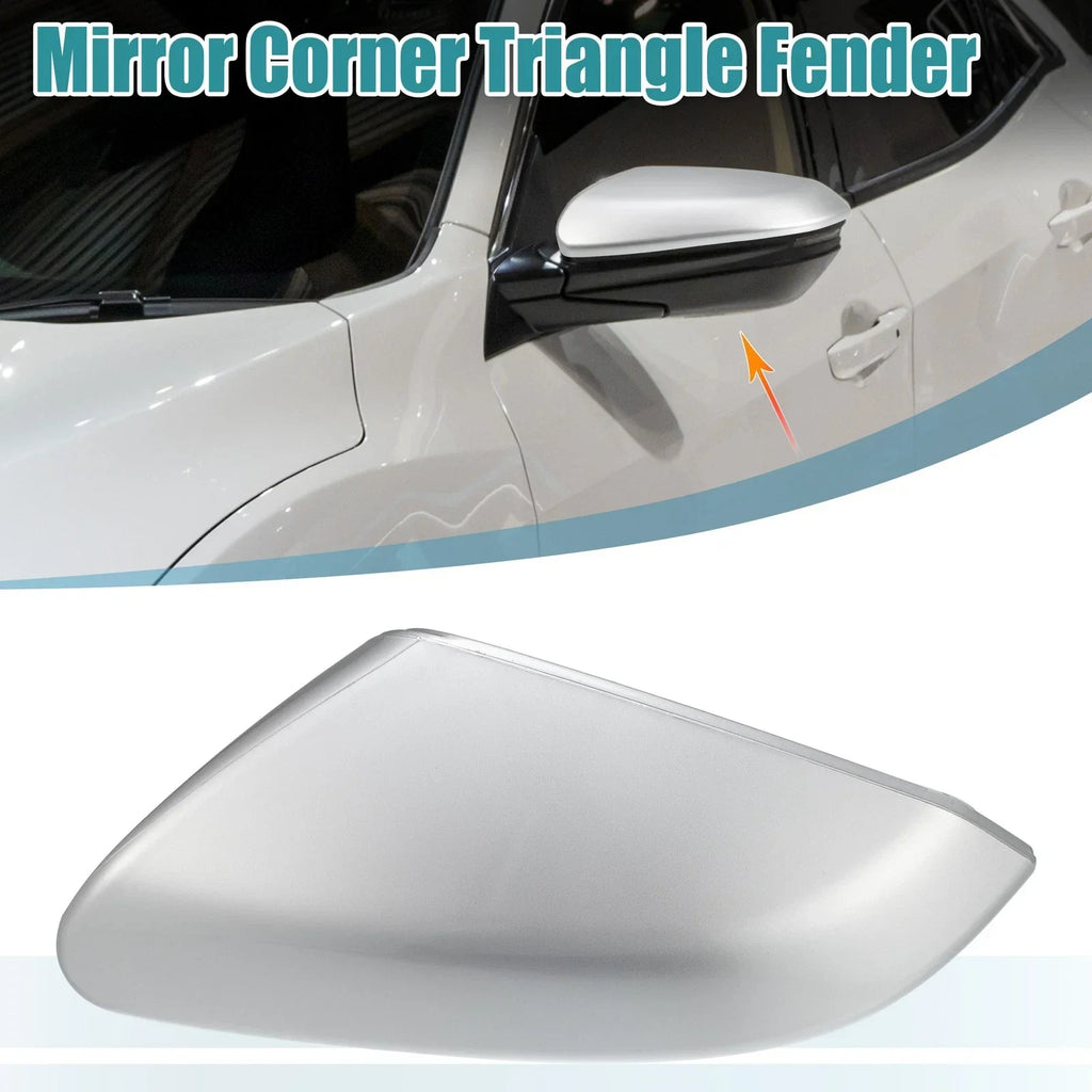Mirror Corner Triangle Fender Cover Left for Honda Civic (2016-2019) Silver