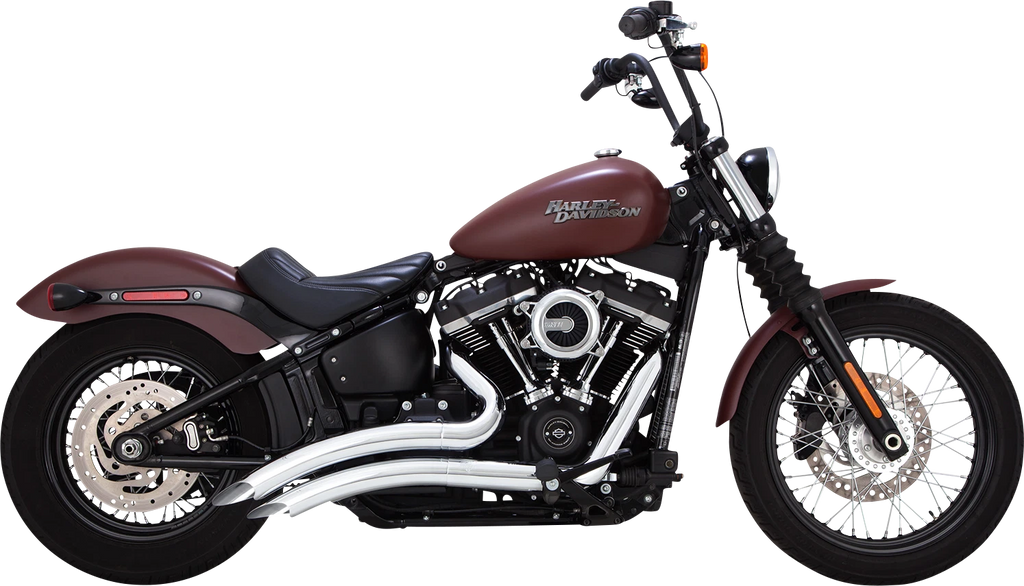 Vance & Hines Big Radius Chrome Exhaust for Harley Softail FXLR FXBB FXFBS (2018–2024)