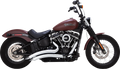 Vance & Hines Big Radius Chrome Exhaust for Harley Softail FXLR FXBB FXFBS (2018–2024)
