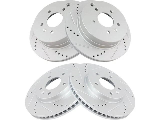 Set of 2 Front and Rear Brake Rotors for Suzuki XL7 (2007–2009) WB238HN