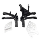 Set of 2 Front Driver Foot Pegs Footrest Bracket for Honda CBR1000RR (2004–2007)