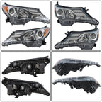 Headlight Assembly for Toyota RAV4 (2013–2015) Black Housing