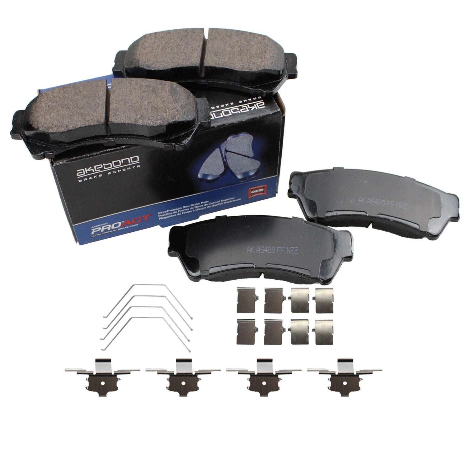 Front ProAct Disc Brake Pads for Ford Fusion Lincoln MKZ Mazda 6 (2013–2020) ACT1164