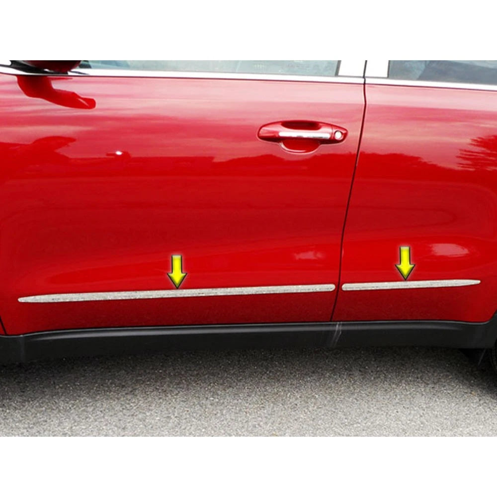 4pc Luxury FX Stainless Upper Body Side Molding Accent for 2017-22 Kia Sportage