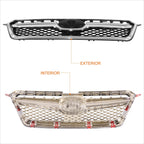 Front Grille Assembly w/Badge Slot & Chrome Moulding for Subaru XV Crosstrek (2013–2015)