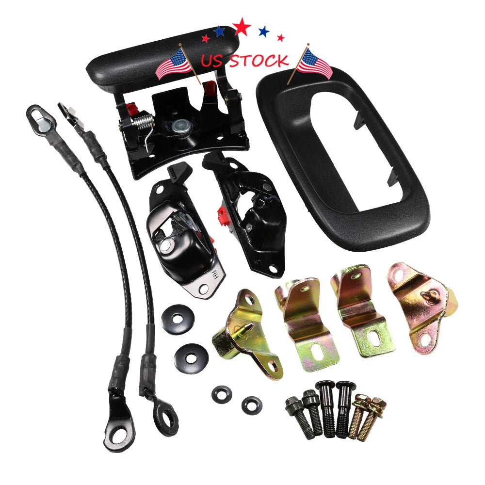Tailgate Handle Hinge Latch Striker Cable Kit for Silverado Sierra (1999–2007)
