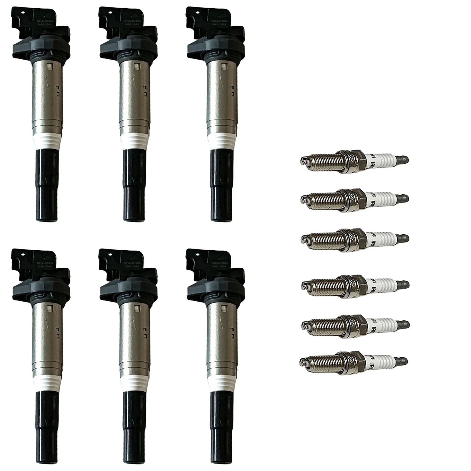 6X Ignition Coil & 6X Iridium Spark Plug for BMW 128i 325i 525i (2008–2013)