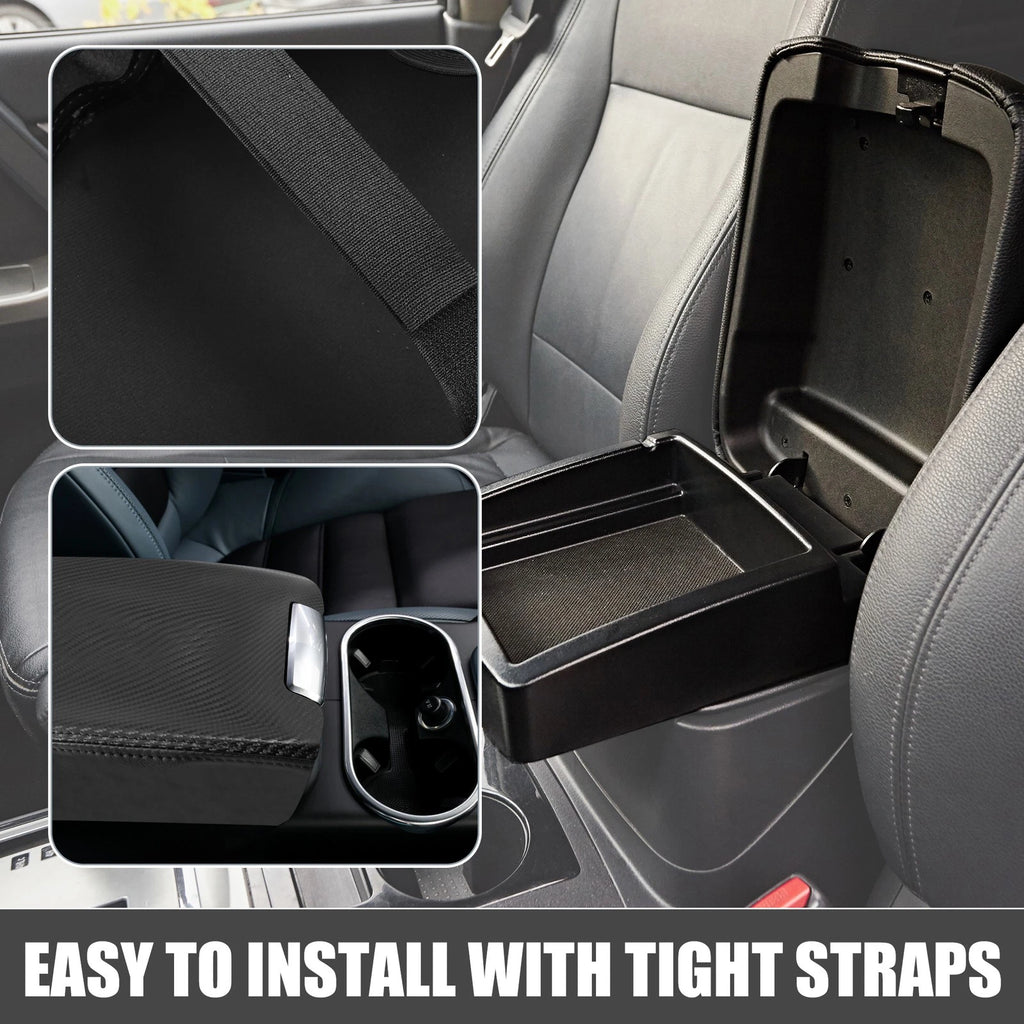 Center Console Armrest Box Cover for Ford F150 (2015–2023) Carbon Fiber