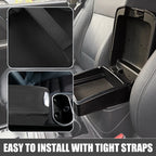Center Console Armrest Box Cover for Ford F150 (2015–2023) Carbon Fiber