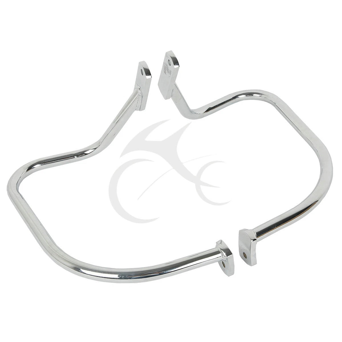 Saddlebag Guard Bar for Harley Heritage Springer (1997–1999) Black/Chrome