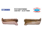 Replacement Chrome Step Bumper Face Bar 2-Piece Set w/o Park Assist Sensor Holes