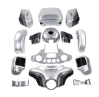Fairing Body Work for Harley Electra Glide (2014–2024) Silver/Black Honeycomb Fade