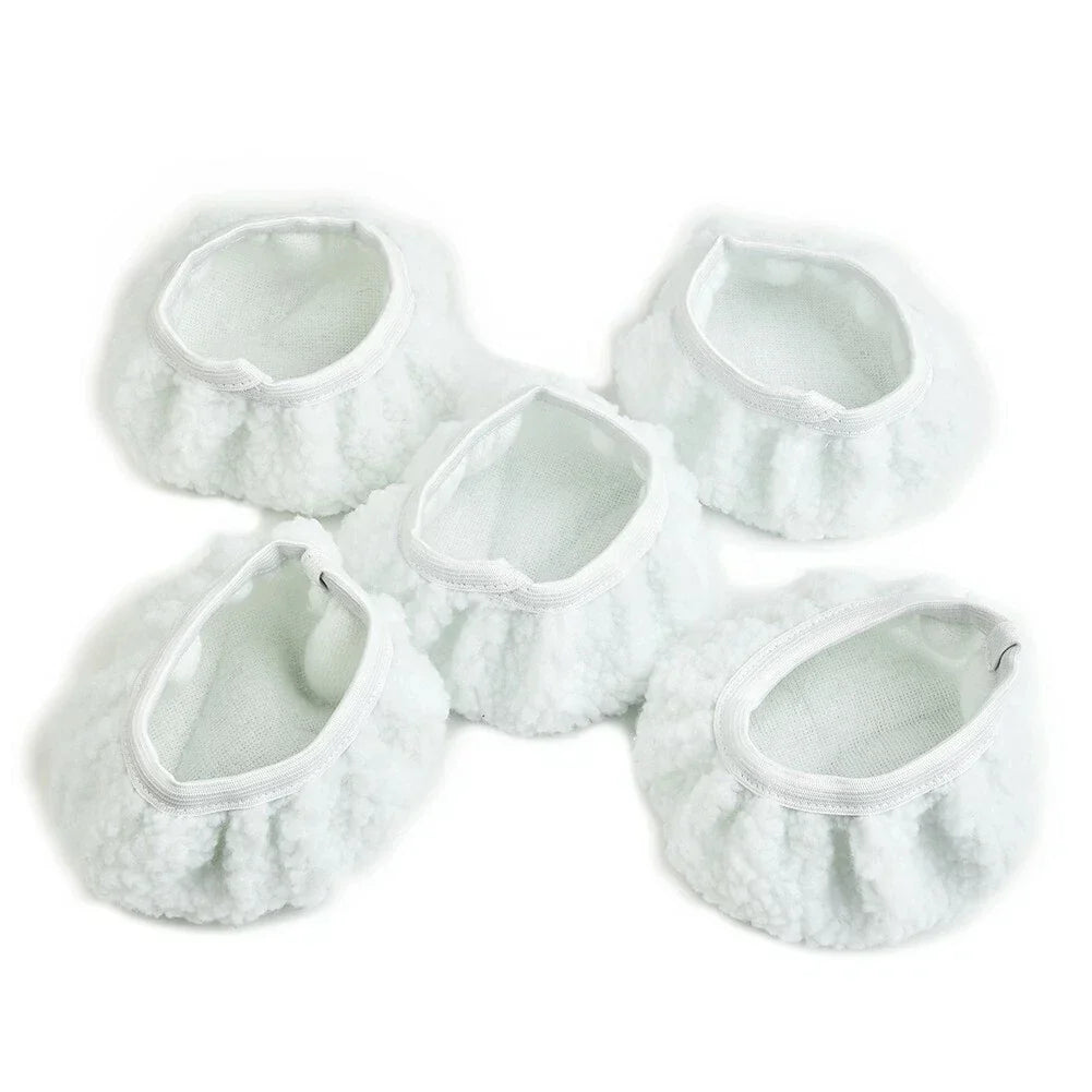 5 x Polishing Bonnet Buffer for Soft Wool 5-6" Car Polisher