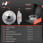 Drilled Brake Rotors & Ceramic Brake Pads for Chevrolet Malibu (2016–2023)