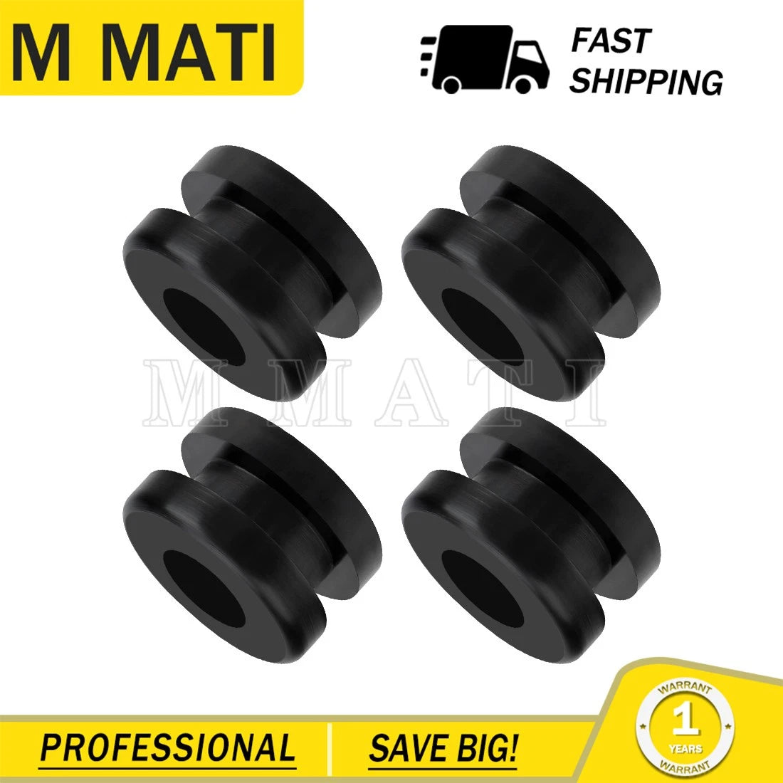 4x Rubber Heel Guard for Yamaha Banshee Warrior Blaster (1990–2006) 90480-18411