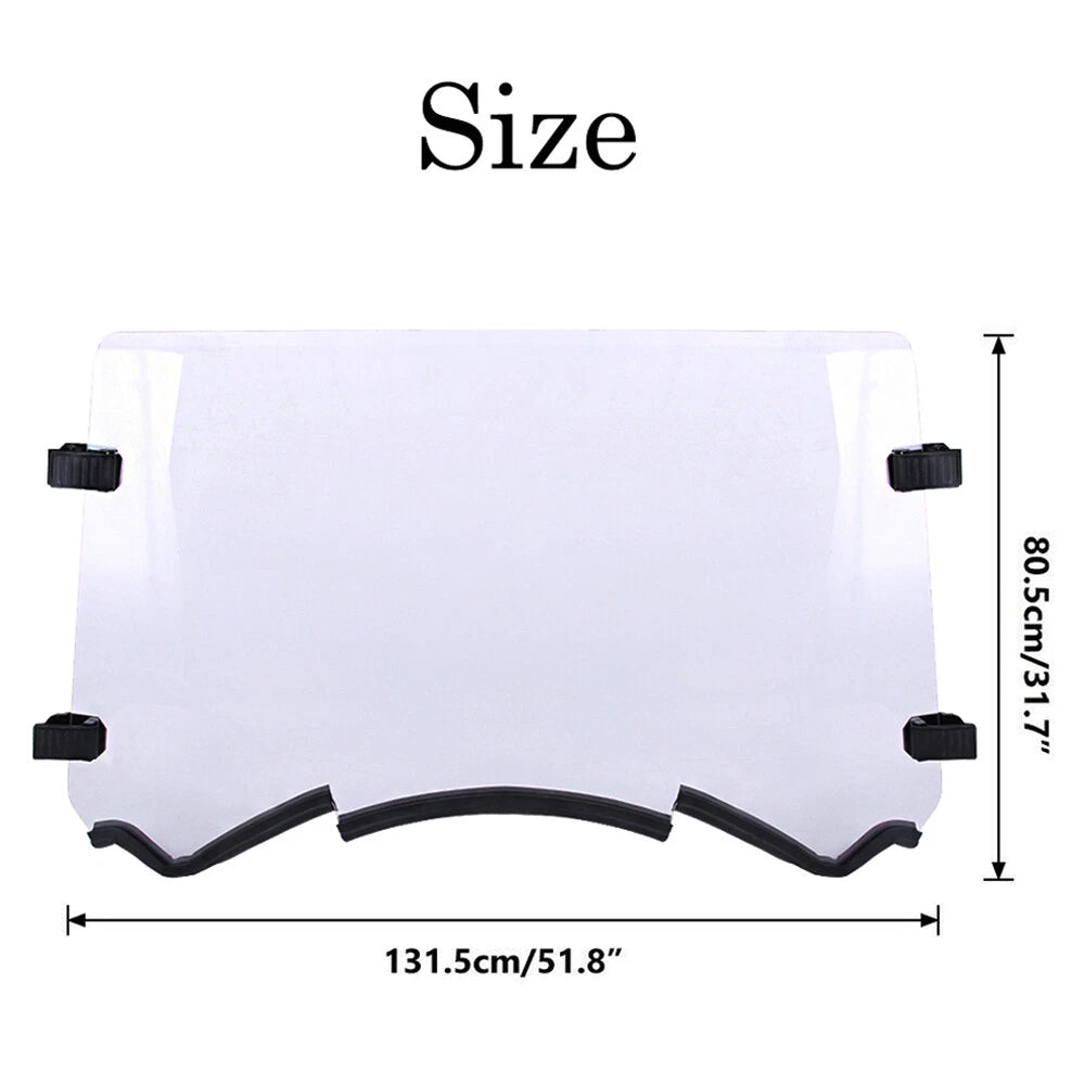 Clear Full Windshield for Can Am Maverick 1000R MAX (2013–2018) 52"x31.5"
