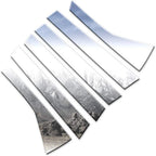 6pc Chrome Pillar Post Trim Kit for Honda Fit (2009–2013)
