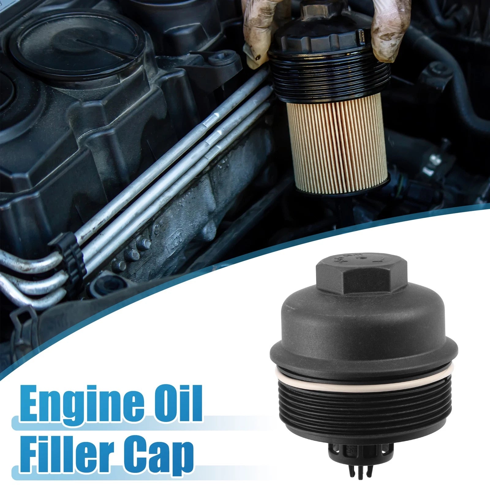 Engine Oil Filter Housing Cover Cap 11427625483 for BMW 316i 320i F30 (2013–2018)