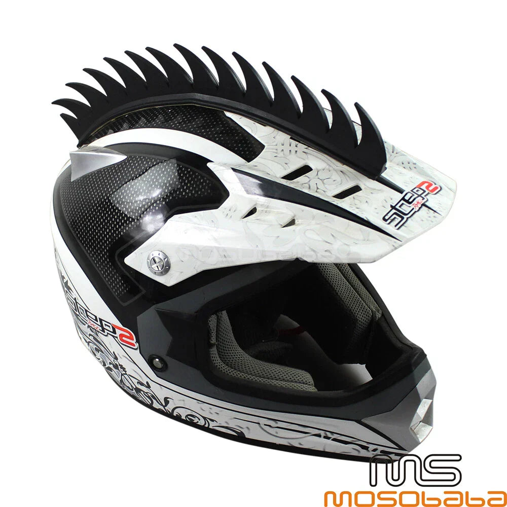 14'' Rubber Spikes Saw Strip for Dirt Bike ATV Motorcycle Helmets
